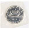 Image 2 : 1966 CANADIAN SILVER DOLLAR -PROOF LIKE-