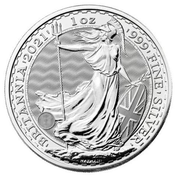 1-OZ 2021 BRITANNIA SILVER COIN. THE ROYAL MINT