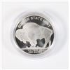 Image 2 : 1/4-OZ BUFFALO FRACTIONAL SILVER ROUND IN CAPSULE