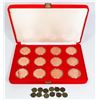 Image 1 : COMPLETE SET OF TWELVE ZODIAC 1-OZ.999 FINE COPPER