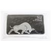 Image 3 : 10-OZ SILVER GOLD BULL SILVER BAR IN PROTECTIVE