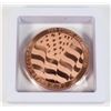 Image 2 : 2-OZ GSM COPPER EAGLE ROUND IN FLOATING DISPLAY