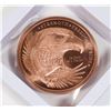 Image 3 : 2-OZ GSM COPPER EAGLE ROUND IN FLOATING DISPLAY
