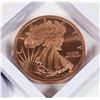 Image 2 : 2-OZ WALKING LIBERTY COPPER ROUND IN FLOATING