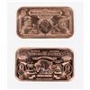 Image 1 : "$2" GEORGE WASHINGTON 1-OZ 999 FINE COPPER BAR