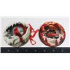 Image 1 : 2PC 3D CARDINAL CHRISTMAS ORNAMENT