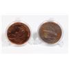 Image 2 : TWO 1-OZ COPPER ROUNDS, TITANIC AND AMERICAN