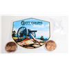 Image 1 : TWO 1-OZ .999 PURE COPPER ROUNDS IN CAPSULES,
