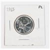 Image 1 : 1965 CANADA 25 CENT PROOF LIKE SILVER COIN