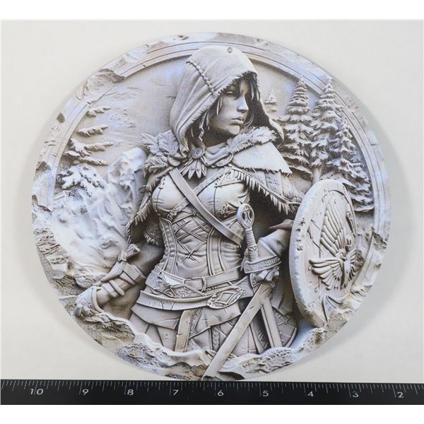GERMANIA ALUMINUM ART PLAQUE, 3D EFFECT