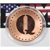 Image 1 : TRUMP "Q" 1-OZ COPPER ROUND, PROOF LIKE