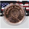 Image 1 : TRUMP ORANGE MAN BAD 1-OZ COPER ROUND, PROOF LIKE