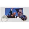 Image 3 : 1-OZ DONALD TRUMP MUGSHOT SILVER ROUND WITH