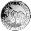 Image 1 : 2-OZ 2019 SOMALIAN AFRICAN ELEPHANT SIVE COIN