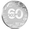 Image 1 : 1-OZ 2022 JAMES BOND 60 YEARS OF BOND SILVER COIN