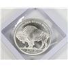 Image 2 : 2-OZ BUFFALO SILVER ROUND IN FLOATING DISPLAY CASE