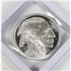 Image 3 : 2-OZ BUFFALO SILVER ROUND IN FLOATING DISPLAY CASE