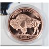 Image 2 : 1-OZ BUFFALO COPPER ROUND WITH FOAM BOARD CARD