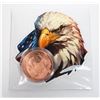 Image 1 : 1-OZ GSM COPPER EAGLE IN CAPSULE WITH STICKER