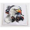 Image 1 : 1/4-OZ GSM SILVER EAGLE IN CAPSULE WITH STICKER