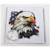 Image 1 : 1/4-OZ GSM SILVER EAGLE IN CAPSULE WITH STICKER