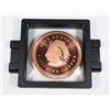 Image 2 : 5-OZ AZTEC CALENDAR COPPER ROUND IN FLOATING
