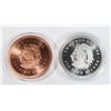 Image 2 : 2-OZ AZTEC CALENDAR SILVER ROUND AND 2-OZ COPPER