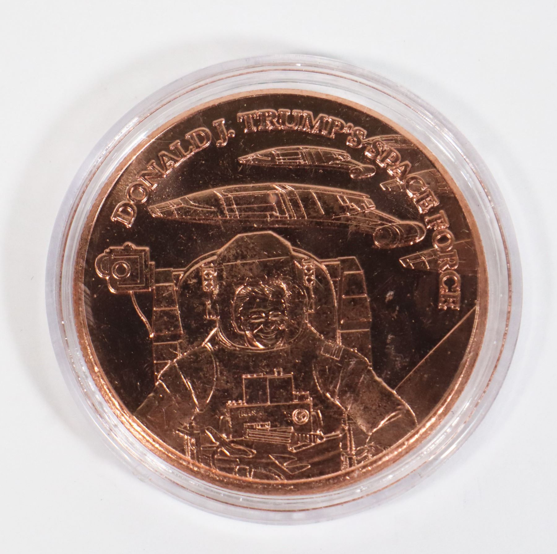 1-OZ TRUMPS SPACE FORCE COPPER ROUND IN CAPSULE