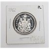 Image 1 : 1962 CANADIAN SILVER HALF DOLLAR -PROOF LIKE-