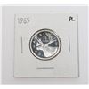 Image 1 : 1965 CANADIAN SILVER 25 CENT PROOF LIKE COIN