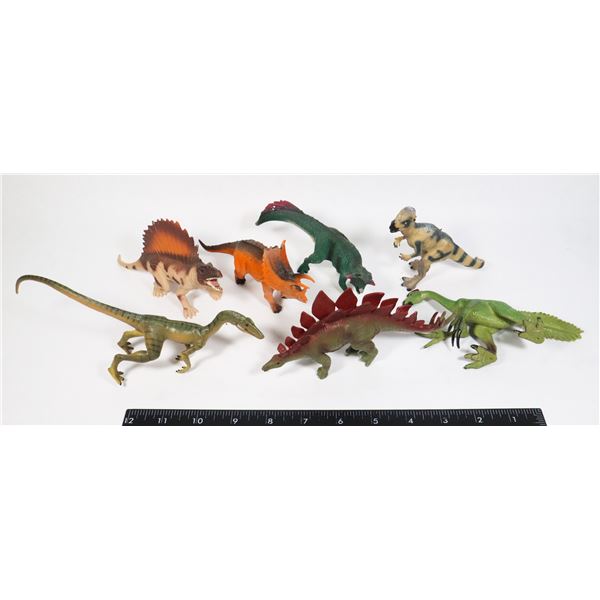 BAG OF DINOSAURS, 7 PIECES