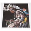 Image 1 : NATIVE AMERICAN INDIAN THEMED UNFRAMED WALL ART
