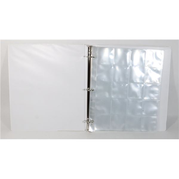 FIVE 2" X 2" POCKET PAGES FOR CARDBOARD COIN