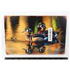 Image 1 : WOOD DUCKS RUSTIC METAL TIN SIGN 12" X 8"