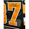 Image 2 : PROFESSIONALLY FRAMED SIDNEY CROSBY SIGNED PITTSBURG PENGUINS JERSEY (FRAMEWORK SPORTS COA)