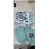 Image 1 : SEVEN PAIRS OF HD GREEN FLANEL GLOVES SIZE L