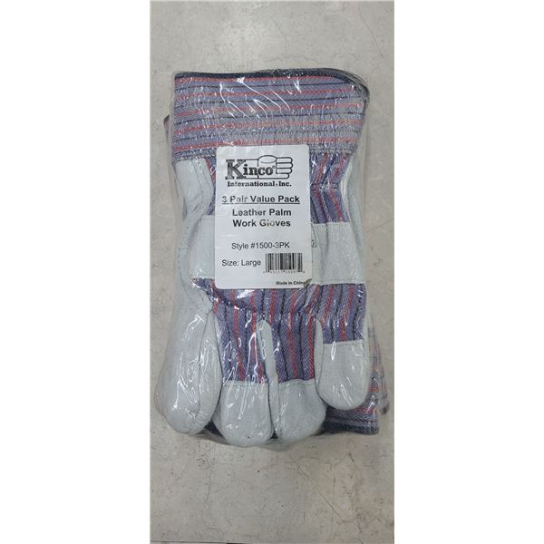THREE PAIRS OF KINKO INSULATED WORK GLOVES