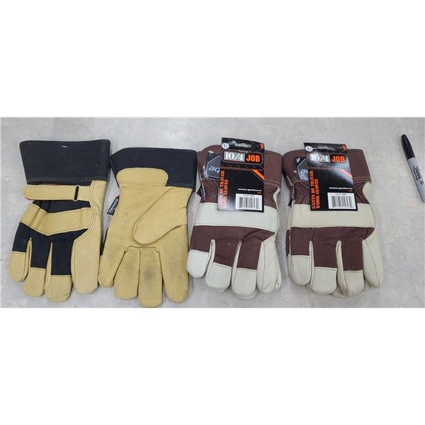 THREE PAIRS OF INSULATED WORK GLOVES