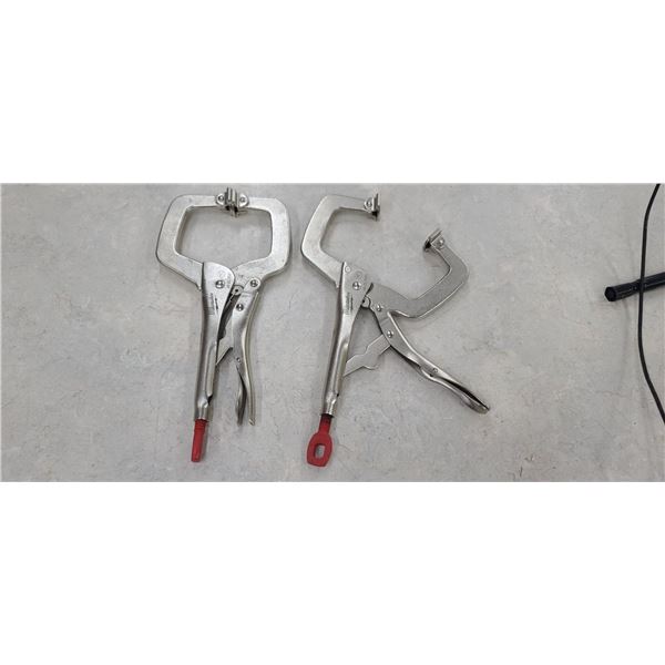 TWO MILWAUKEE LOCKING PLIERS