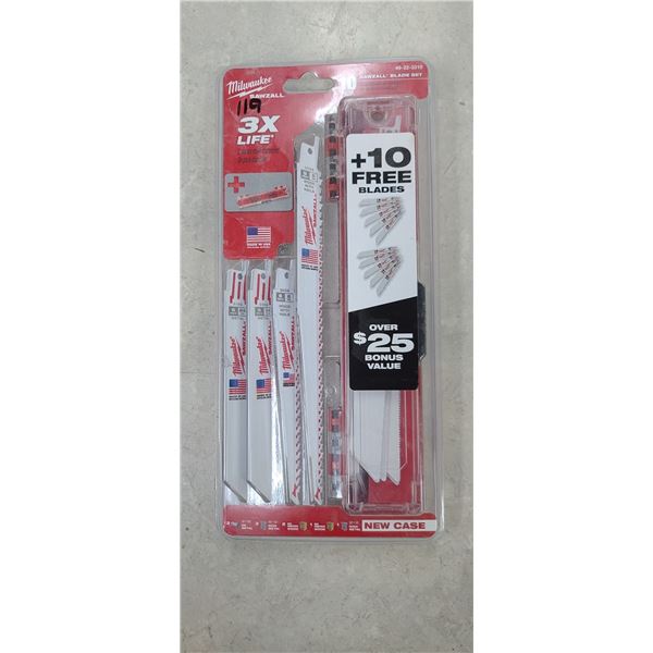 MILWAUKEE 10PC BLADE SET