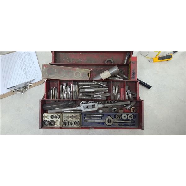 LARGE QUANTITY OF TAP AND DIES INCLUDING DORMER