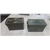 Image 1 : TWO AMMO BOXES - ONE HAS PEG BOARD HOOKS