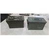 Image 2 : TWO AMMO BOXES - ONE HAS PEG BOARD HOOKS