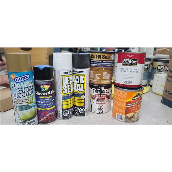 BOX OF ASSORTED PAINT