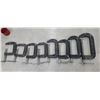 Image 2 : EIGHT C CLAMPS 2 1/2 TO 6"