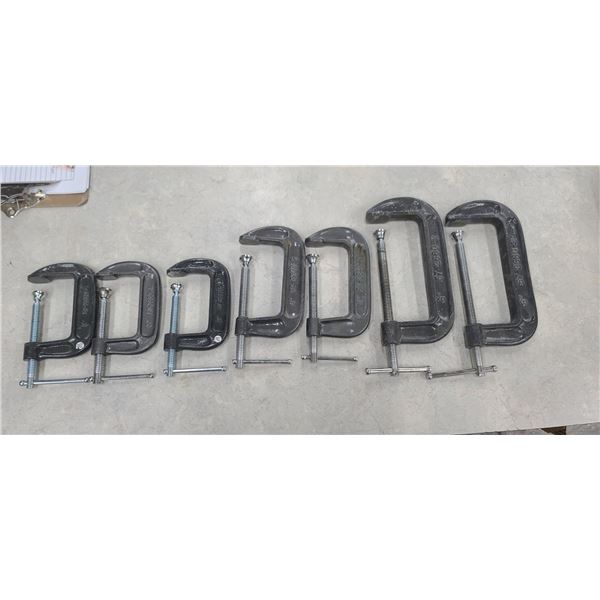 EIGHT C CLAMPS 3 TO 6"