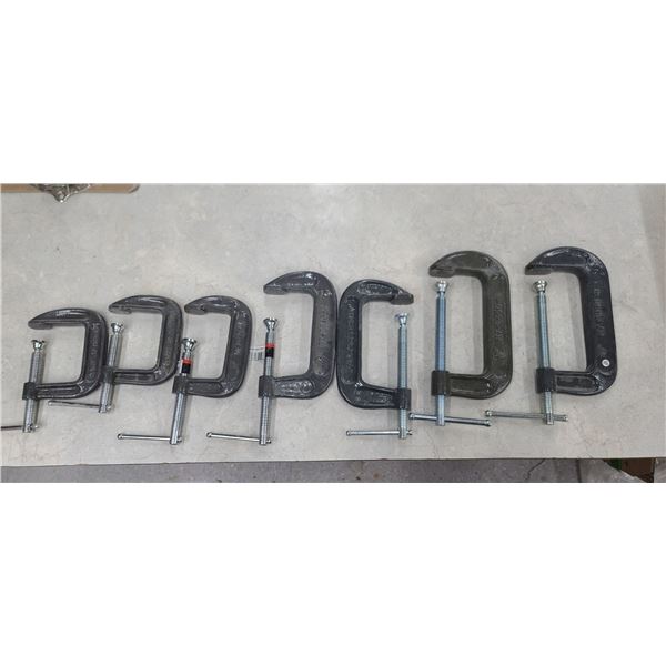 EIGHT C CLAMPS 3 TO 5"