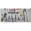 Image 10 : BOX OF ASSORTED SCISSORS AND TOOLS