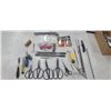 Image 1 : BOX OF ASSORTED SCISSORS AND TOOLS