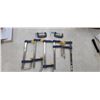 Image 1 : SET 15 - 2X8" WOOD CLAMPS AND THREE 2" CLAMPS